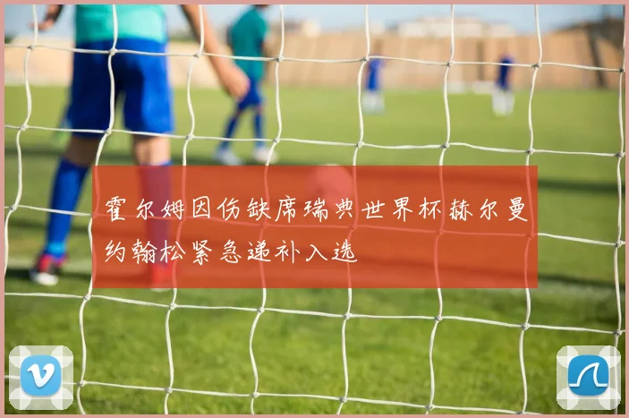 霍尔姆因伤缺席瑞典世界杯赫尔曼约翰松紧急递补入选
